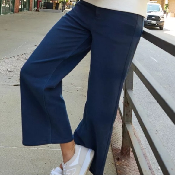 CALIA Women's High Rise Kickback Wide Leg Pant Indigo Sky Blue Sz 6 - Picture 1 of 16